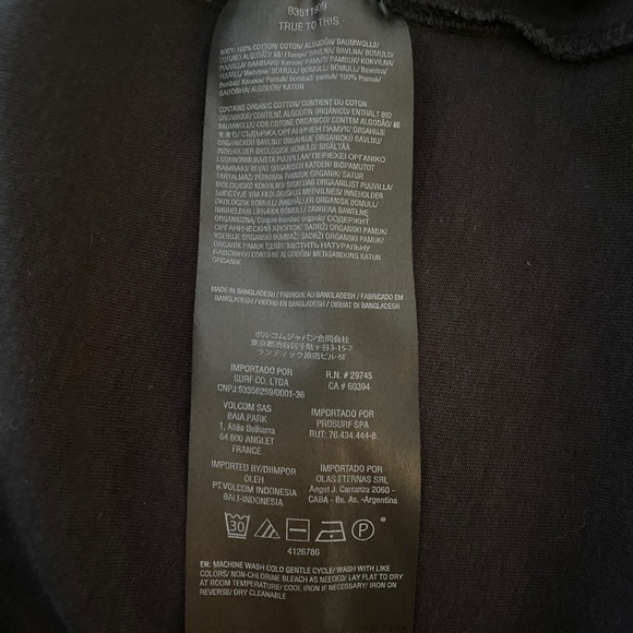 Volcom Stone “Goodies from the 90’s” Skate Long Sleeve Tee Shirt Men XS - Picture 5 of 7